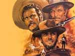 Clint Eastwood, Lee Van Cleef et Eli Wallach sont Le Bon, la Brute et le Truand - Wallpaper brimborion2